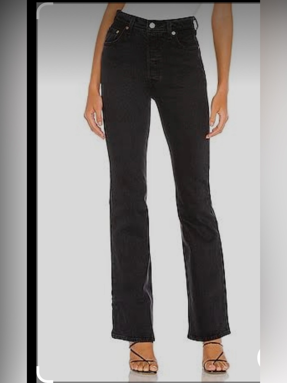Levi’s ribcage boot womens black jeans size 28